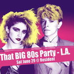 Image that Big 80s party LA image of David Bowie and Madonna